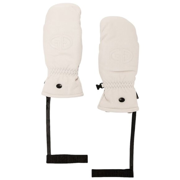 Goldbergh Hilja Mittens in White Leather 7 New Womens WInter Skiing Gloves - Picture 1 of 8